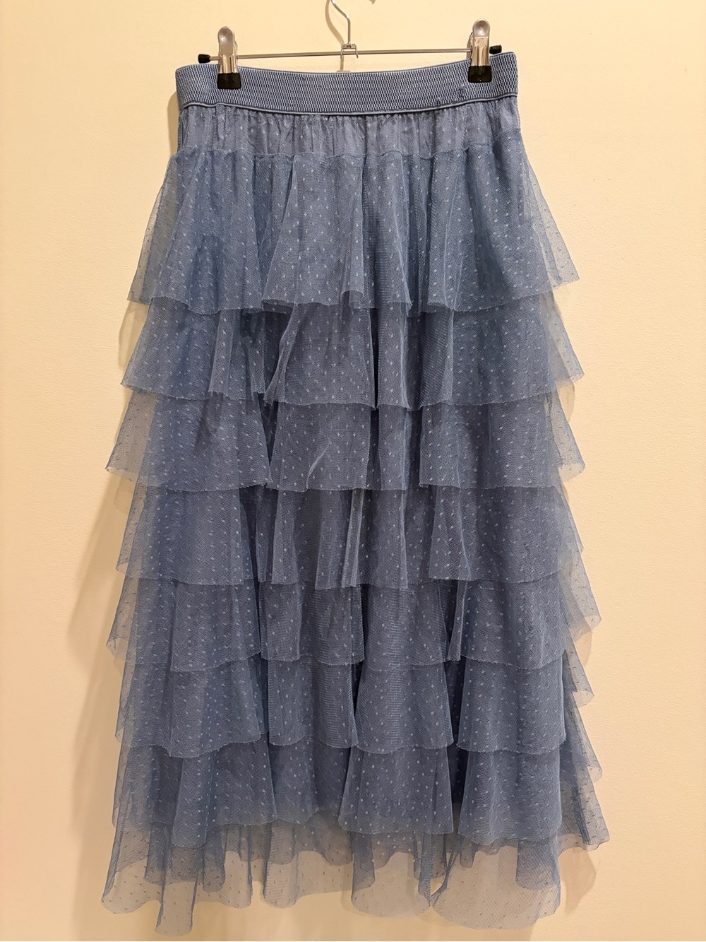 Anthropologie Ashley Tulle Midi Skirt